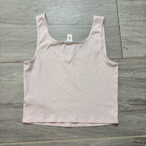 Athleta Pink Ribbed Tank Top - Picture 4 of 4